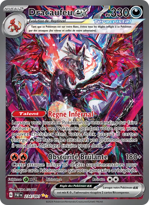 Carte Dracaufeu-ex 234/091 – Destinées de Paldea
