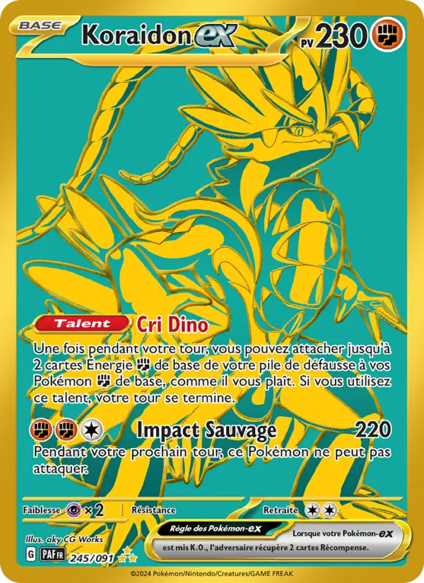 Carte Koraidon-ex 245/091 – Destinées de Paldea