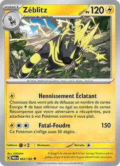 Carte Zéblitz 063/182 – Faille Paradoxe