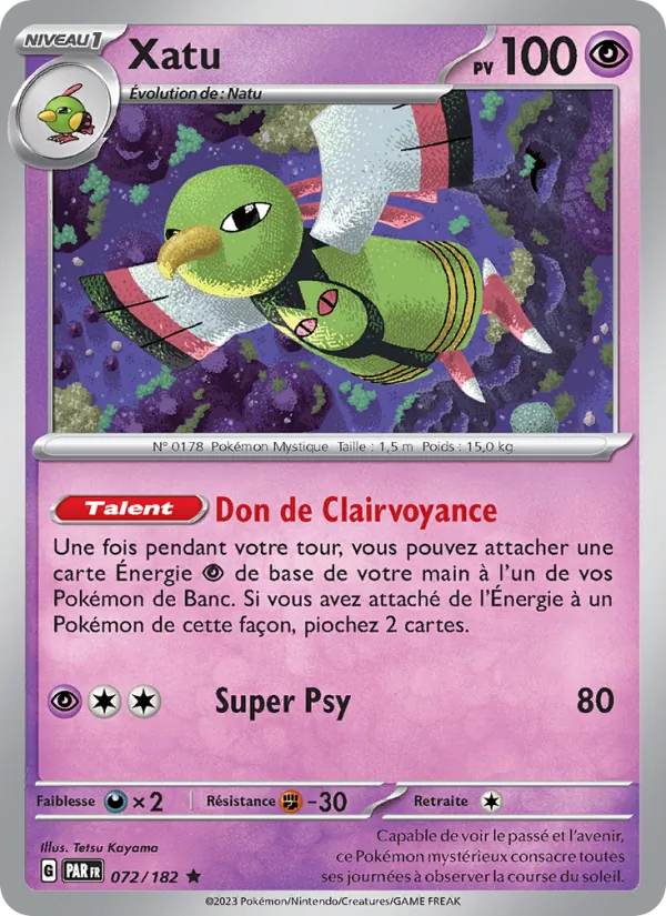 Carte Xatu 072/182 – Faille Paradoxe