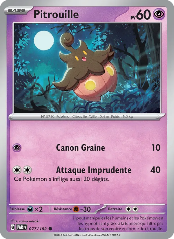Carte Pitrouille 077/182 – Faille Paradoxe