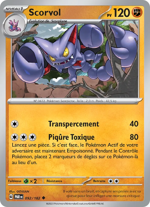 Carte Scorvol 092/182 – Faille Paradoxe