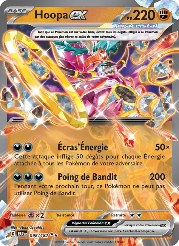 Carte Hoopa-ex 098/182 – Faille Paradoxe