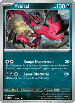 Carte Yveltal 118/182 – Faille Paradoxe