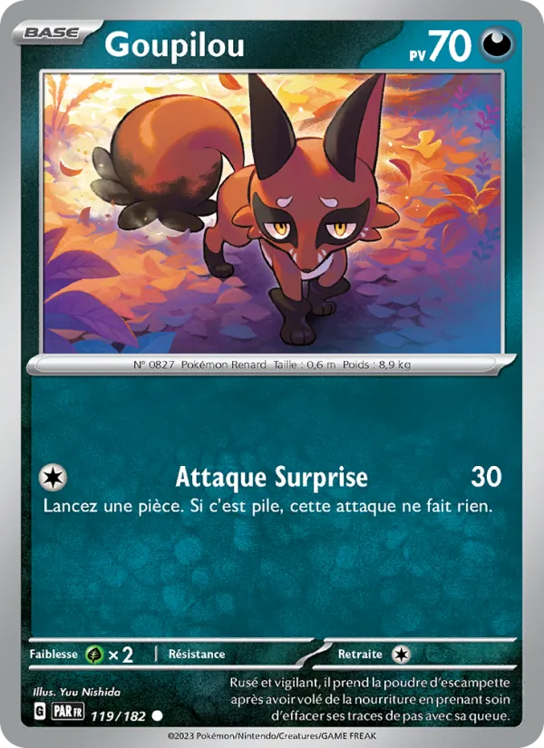Carte Goupilou 119/182 – Faille Paradoxe