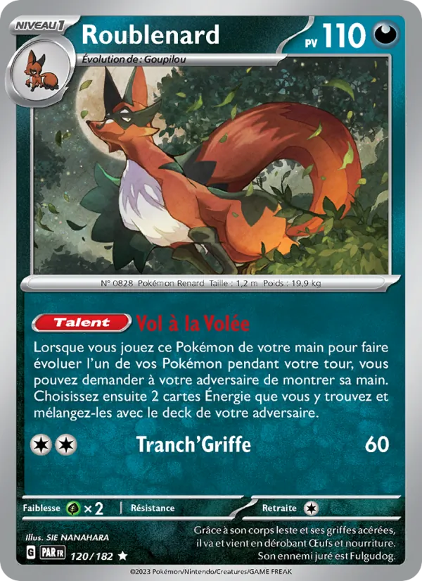 Carte Roublenard 120/182 – Faille Paradoxe