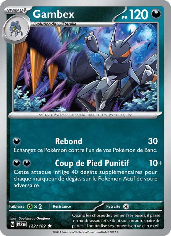 Carte Gambex 122/182 – Faille Paradoxe