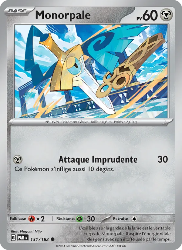 Carte Monorpale 131/182 – Faille Paradoxe