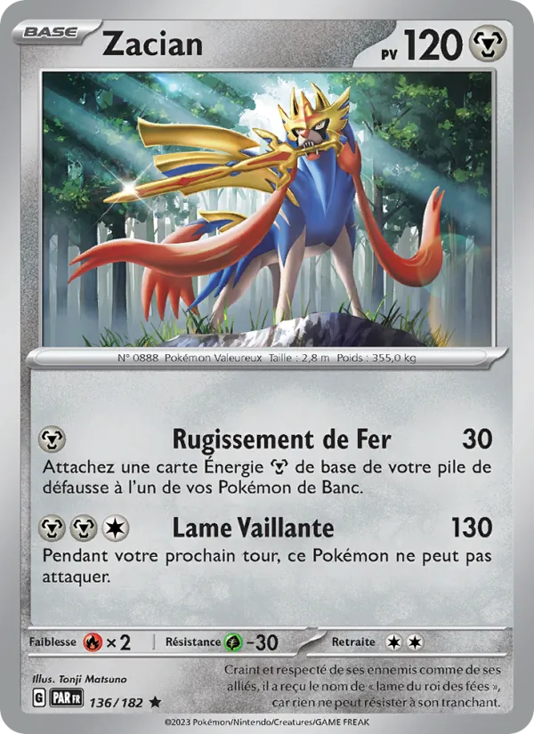 Carte Zacian 136/182 – Faille Paradoxe