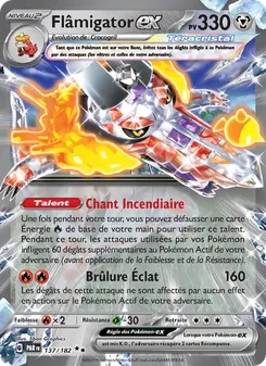 Carte Flâmigator-ex 137/182 – Faille Paradoxe