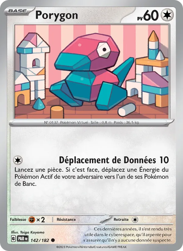 Carte Porygon 142/182 – Faille Paradoxe