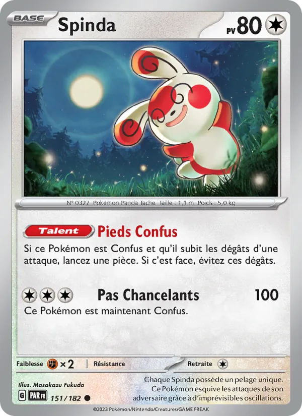 Carte Spinda 151/182 – Faille Paradoxe