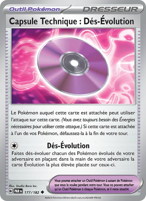 Carte Capsule Technique : Dés-Évolution 177/182 – Faille Paradoxe