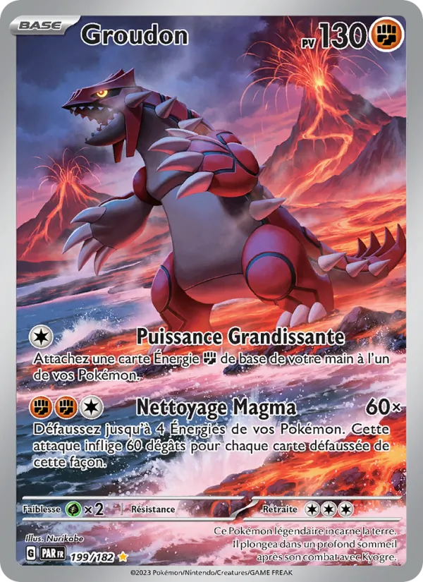 Carte Groudon 199/182 – Faille Paradoxe