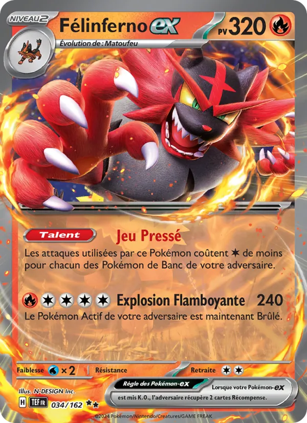 Carte Félinferno-ex 034/162 – Forces Temporelles