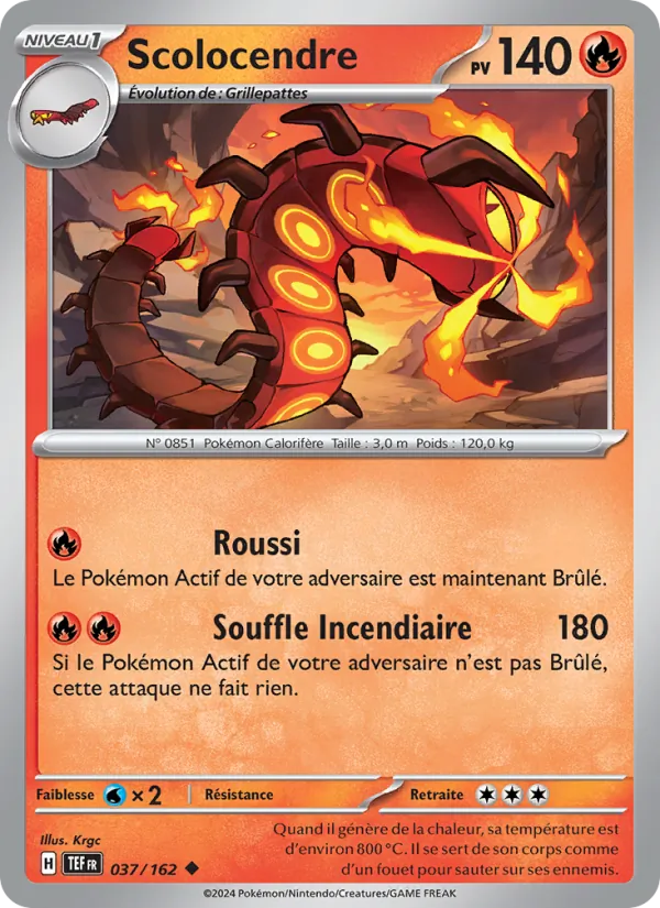 Carte Scolocendre 037/162 – Forces Temporelles