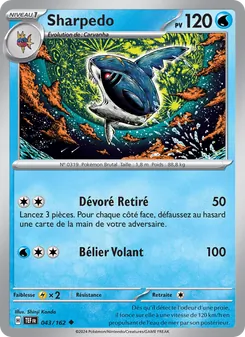 Carte Sharpedo 043/162 – Forces Temporelles