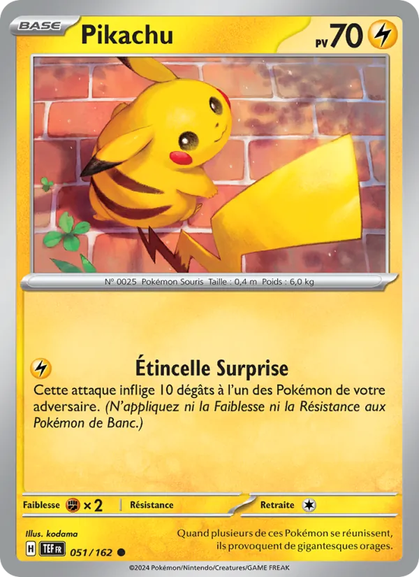 Carte Pikachu 051/162 – Forces Temporelles