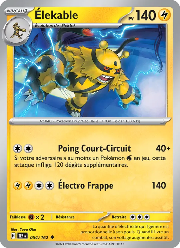 Carte Élekable 054/162 – Forces Temporelles