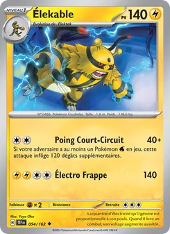 Carte Élekable 054/162 – Forces Temporelles