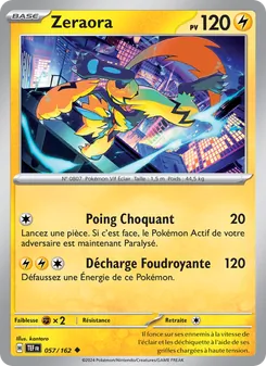 Carte Zeraora 057/162 – Forces Temporelles