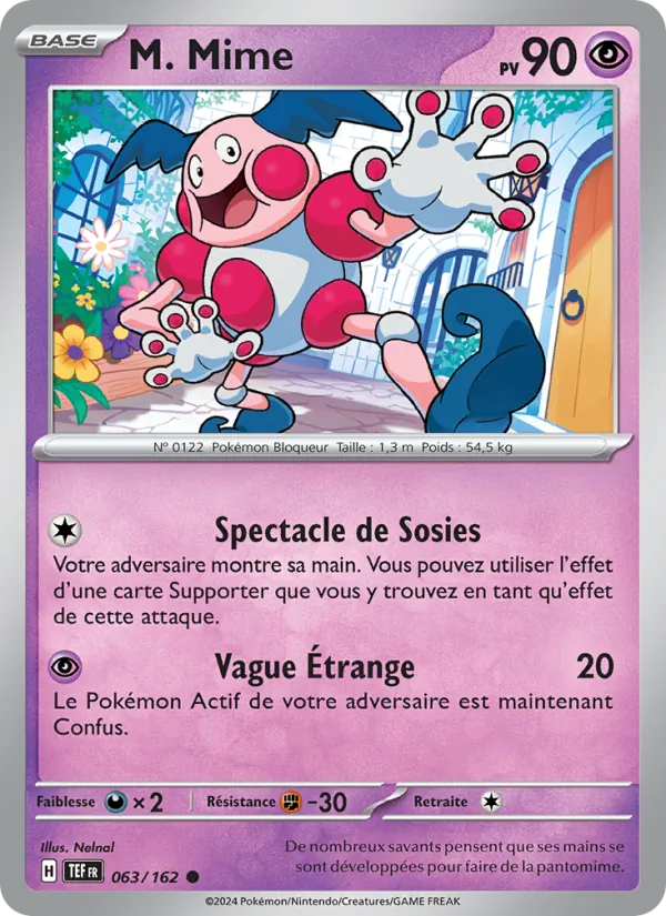 Carte M. Mime 063/162 – Forces Temporelles