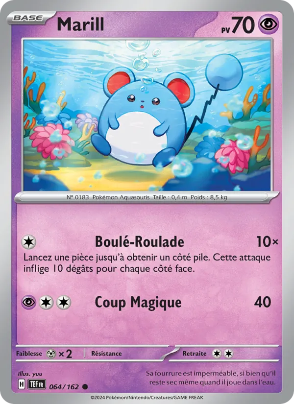 Carte Marill 064/162 – Forces Temporelles