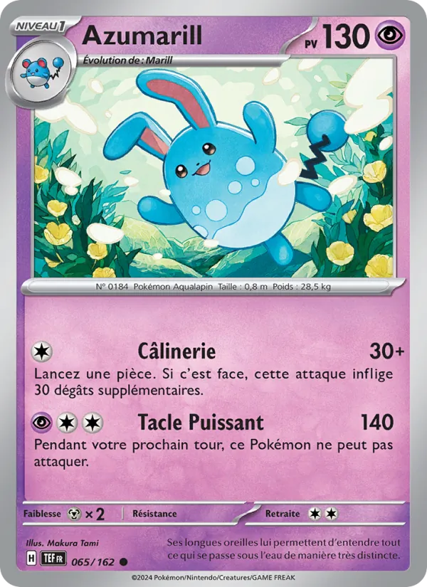 Carte Azumarill 065/162 – Forces Temporelles