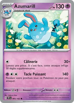 Carte Azumarill 065/162 – Forces Temporelles