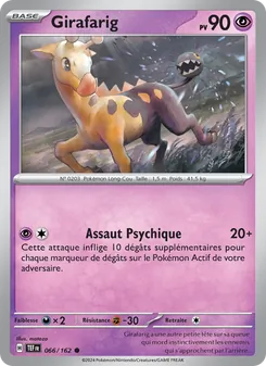 Carte Girafarig 066/162 – Forces Temporelles