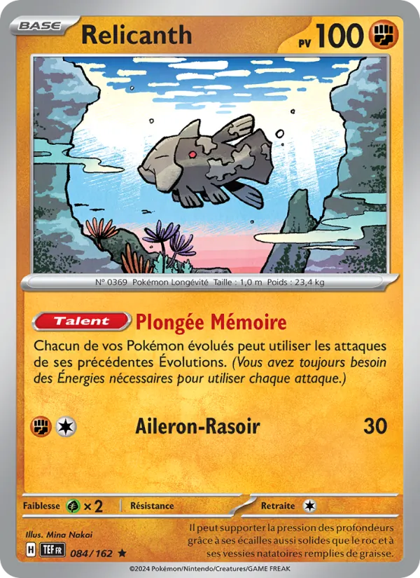 Carte Relicanth 084/162 – Forces Temporelles