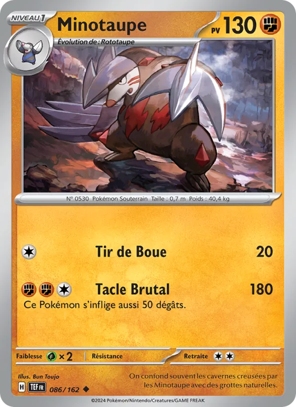 Carte Minotaupe 086/162 – Forces Temporelles