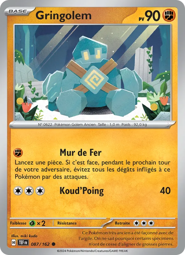 Carte Gringolem 087/162 – Forces Temporelles