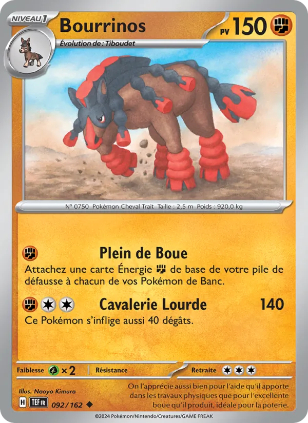 Carte Bourrinos 092/162 – Forces Temporelles