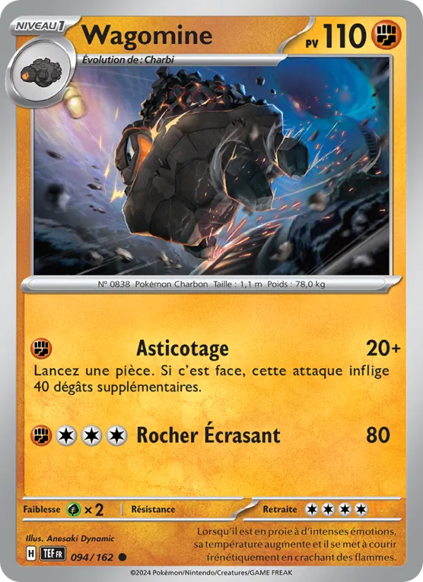 Carte Wagomine 094/162 – Forces Temporelles
