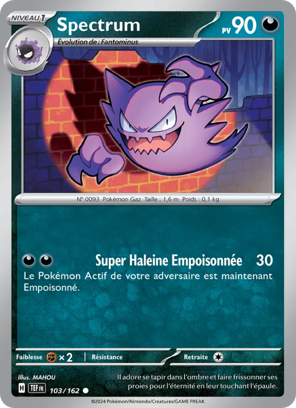 Carte Spectrum 103/162 – Forces Temporelles