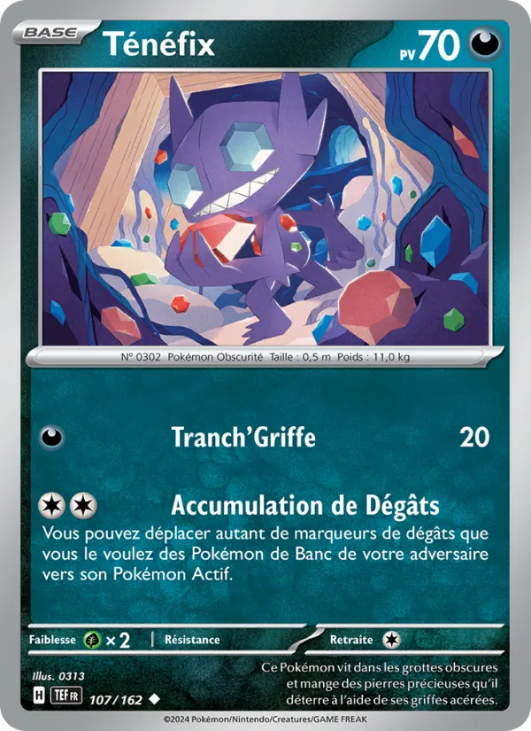 Carte Ténéfix 107/162 – Forces Temporelles