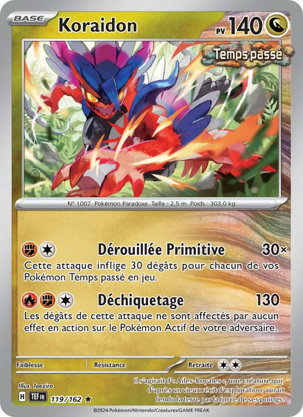 Carte Koraidon 119/162 – Forces Temporelles