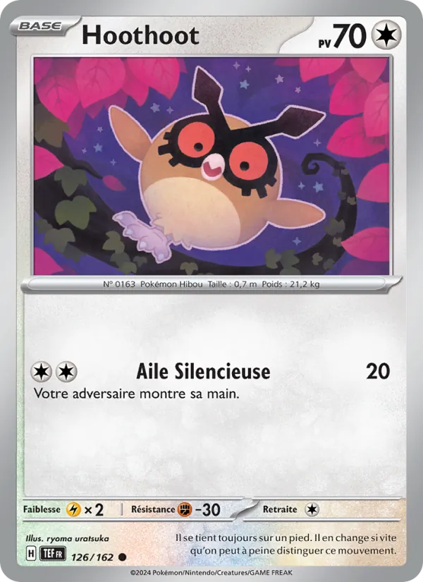 Carte Hoothoot 126/162 – Forces Temporelles