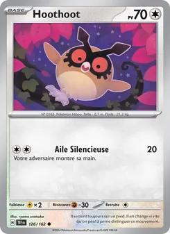 Carte Hoothoot 126/162 – Forces Temporelles