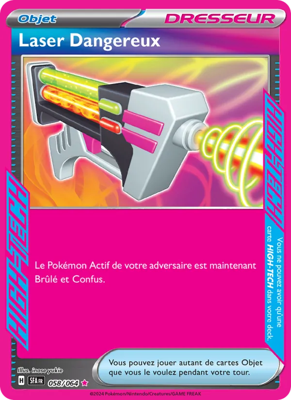Carte Laser Dangereux 058/064 – Fable Nébuleuse