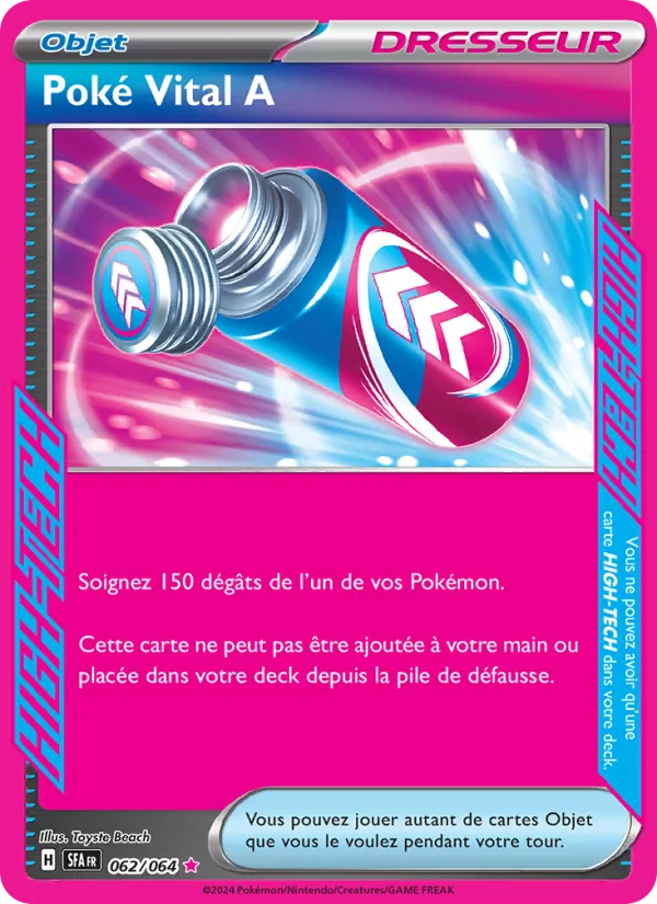 Carte Poké Vital A 062/064 – Fable Nébuleuse