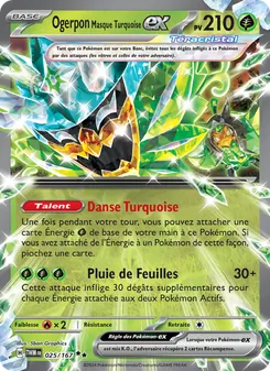 Carte Ogerpon Masque Turquoise-ex 025/167 – Mascarade Crépusculaire