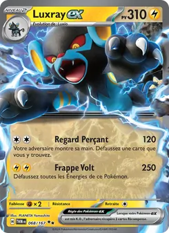 Carte Luxray-ex 068/167 – Mascarade Crépusculaire