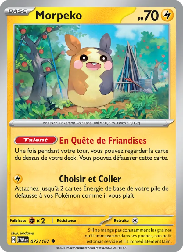 Carte Morpeko 072/167 – Mascarade Crépusculaire