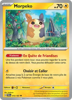 Carte Morpeko 072/167 – Mascarade Crépusculaire