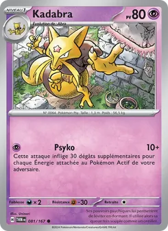 Carte Kadabra 081/167 – Mascarade Crépusculaire