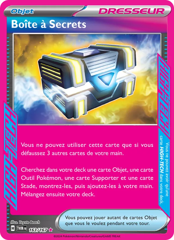 Carte Boîte à Secrets 163/167 – Mascarade Crépusculaire