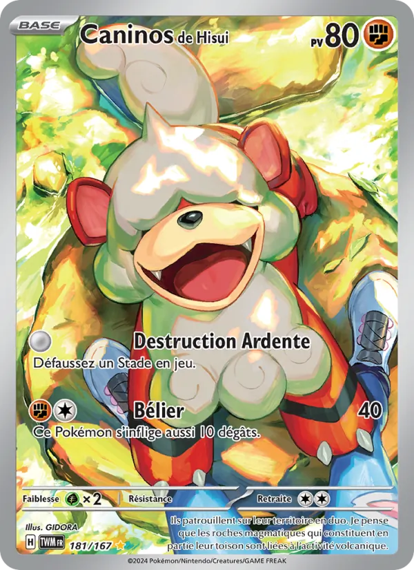 Carte Caninos de Hisui 181/167 – Mascarade Crépusculaire