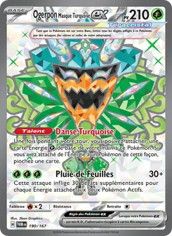 Carte Ogerpon Masque Turquoise-ex 190/167 – Mascarade Crépusculaire
